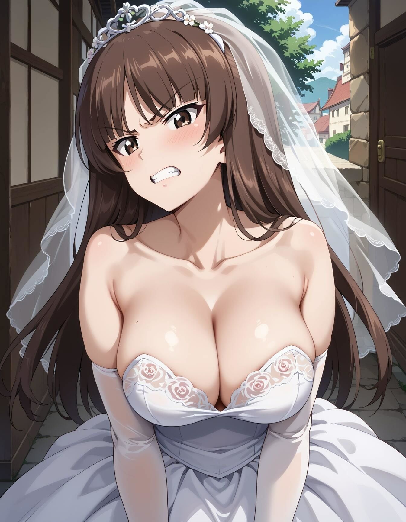 ガルパンイラストエロ画像_「ふしだらな母と笑いなさい」？！人気爆乳ママなしほさんのエッチな画像集 サンプル10ページ目