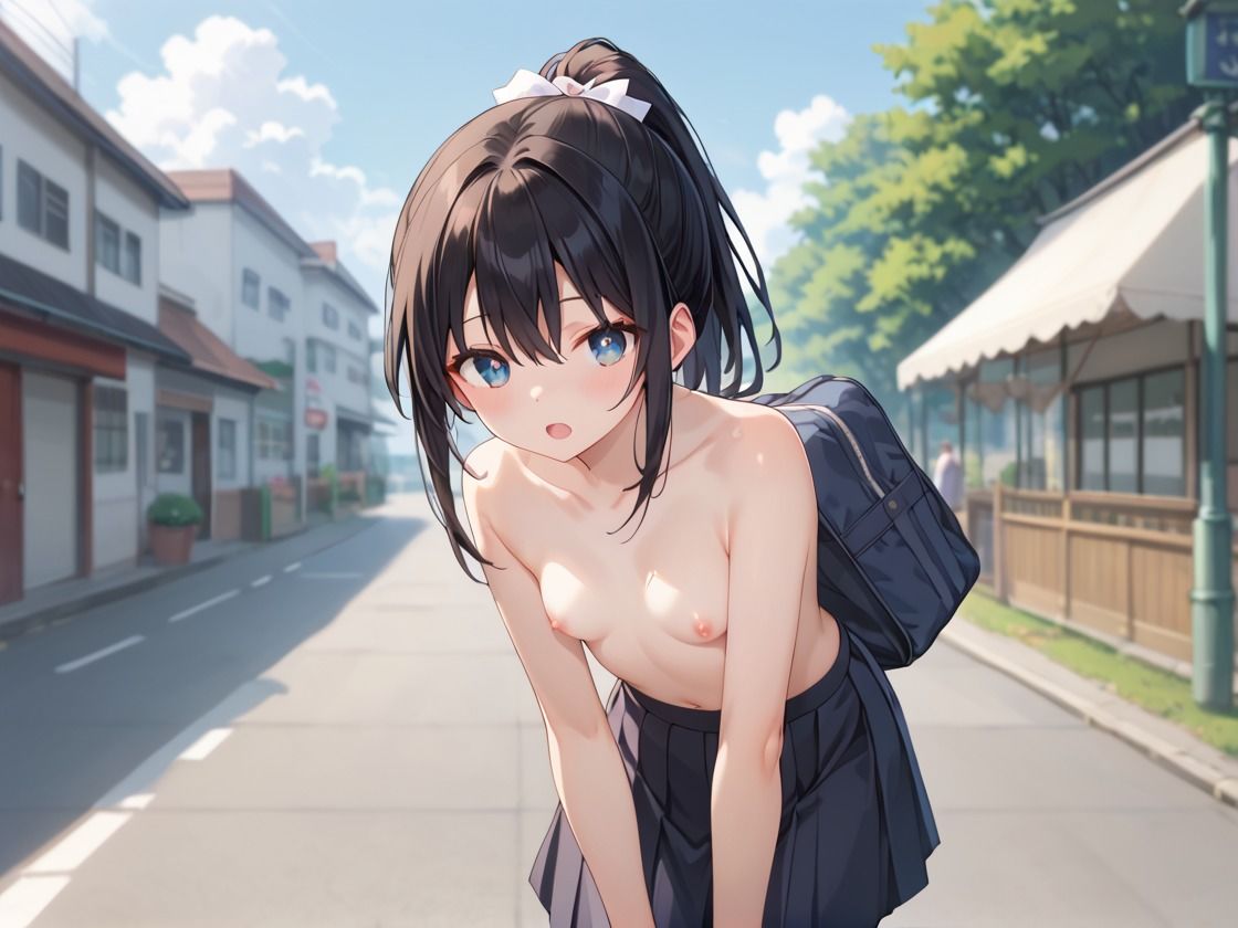 初アナル！！女子校生が笑顔で菊門くぱあします。 サンプル1ページ目
