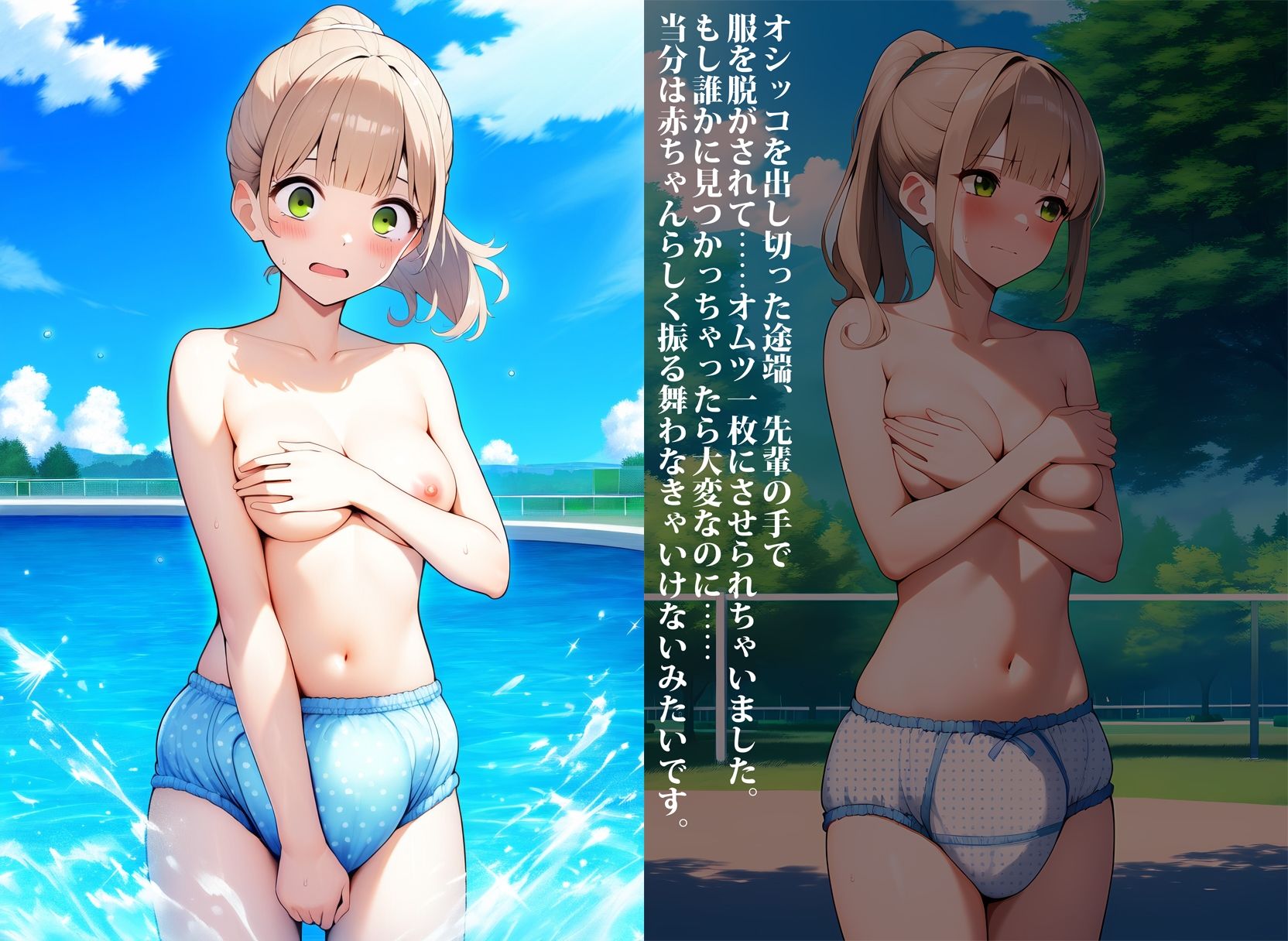 保母さんなのにオムツ穿いてる〜！ サンプル7ページ目