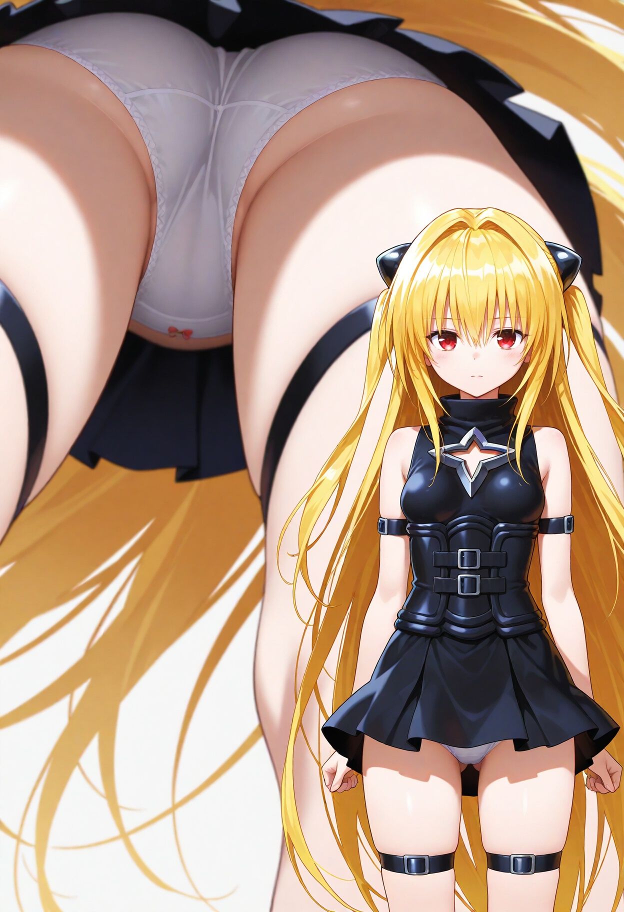 立ち絵とローアングル1【パンチラ版】 サンプル4ページ目
