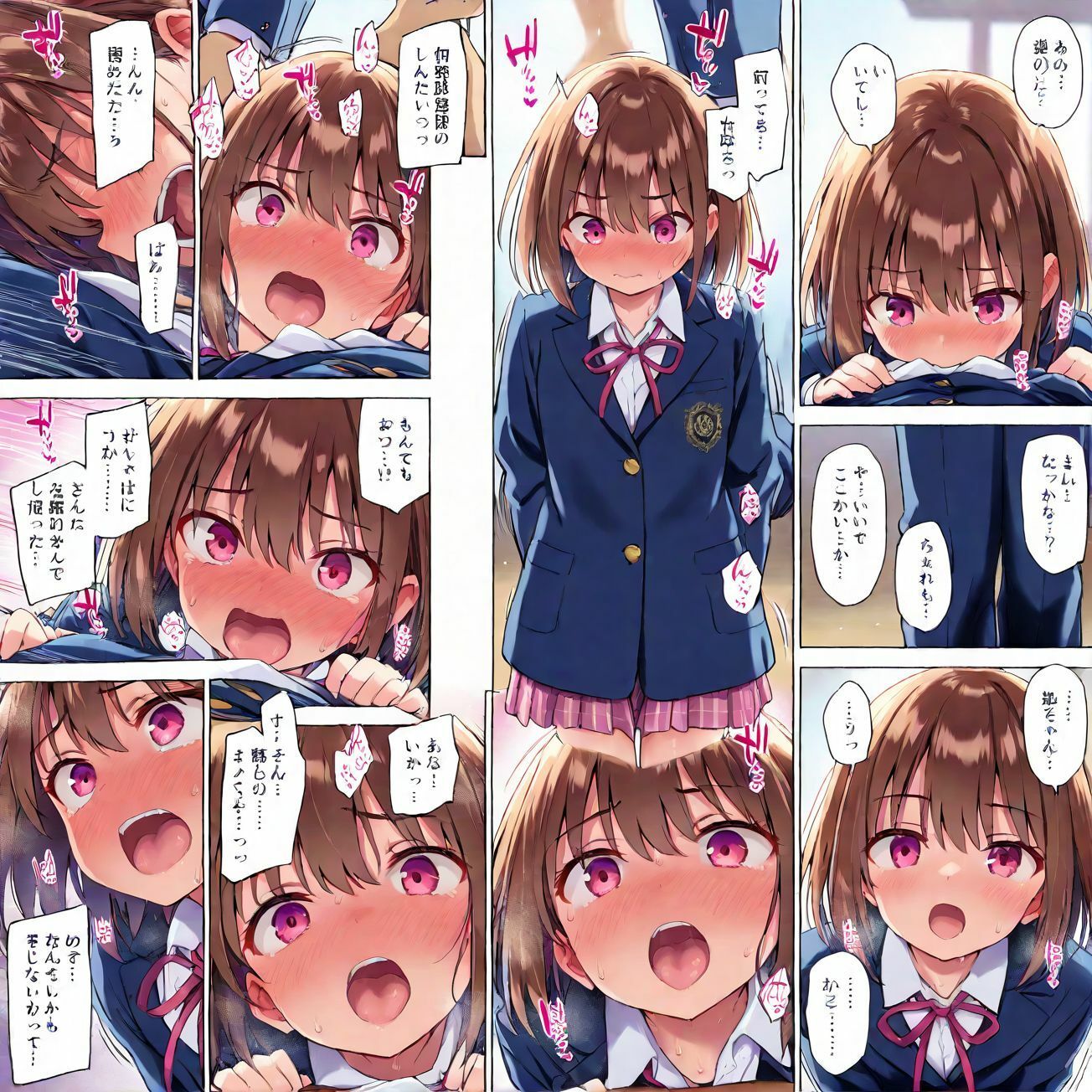 3年PAKO（パコ）組の学園性活〜昭和平成の懐かしき学校制服編〜漫画風3 サンプル9ページ目