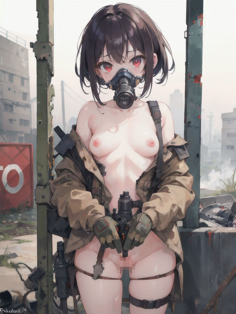 裸ガスマスクの少女 ☆472枚 収録☆ サンプル3ページ目