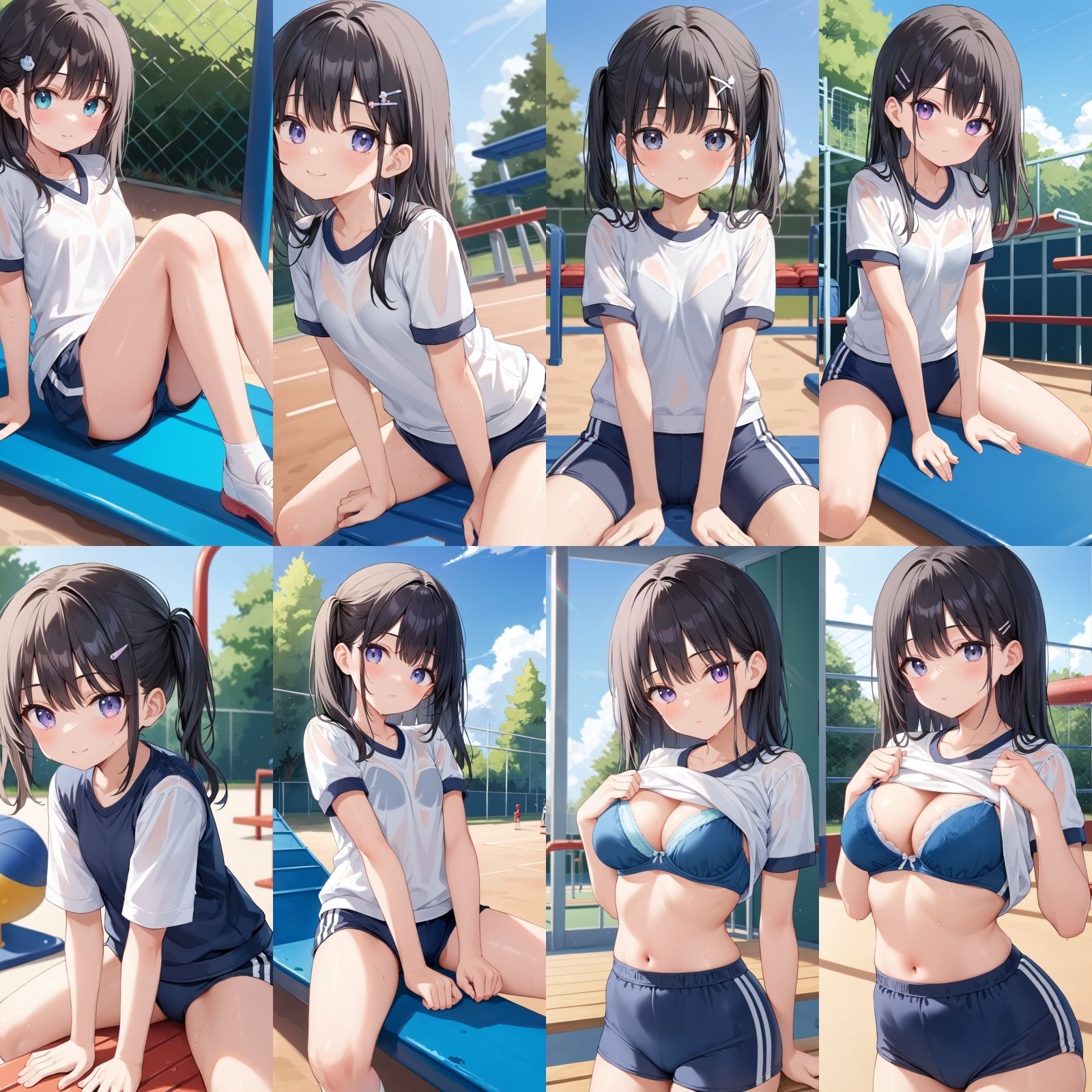 体操服のまま手マンされて潮吹き女子〇生【500枚】 サンプル1ページ目