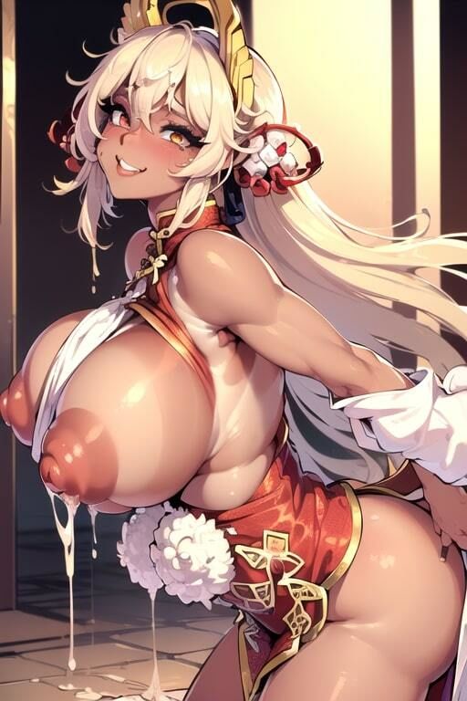 AIグラビアCG集 爆乳ギャルチャイナ★ザーメンギャル便器 サンプル8ページ目