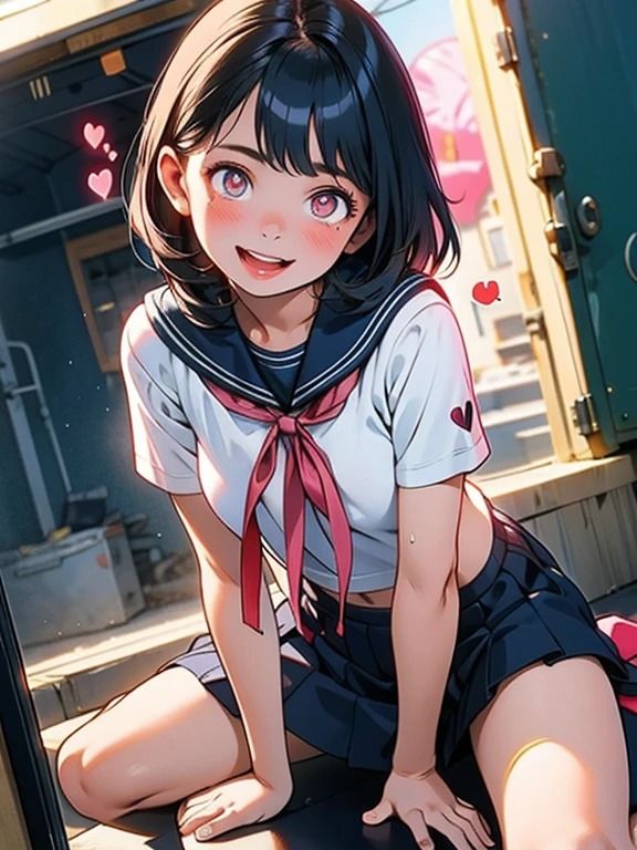 AI春画  セーラー服美少女 サンプル4ページ目