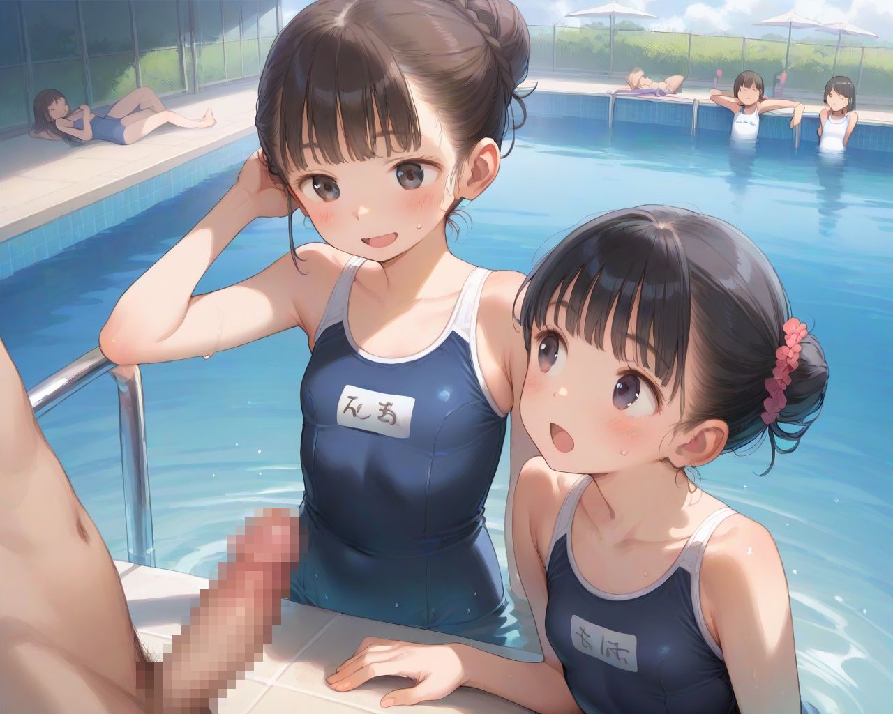 ちっぱいロリ スク水ハーレムCG集【247枚】 サンプル3ページ目