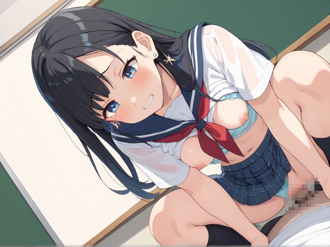女子校生の処女をおじさん教師が無理やり奪った話 サンプル4ページ目