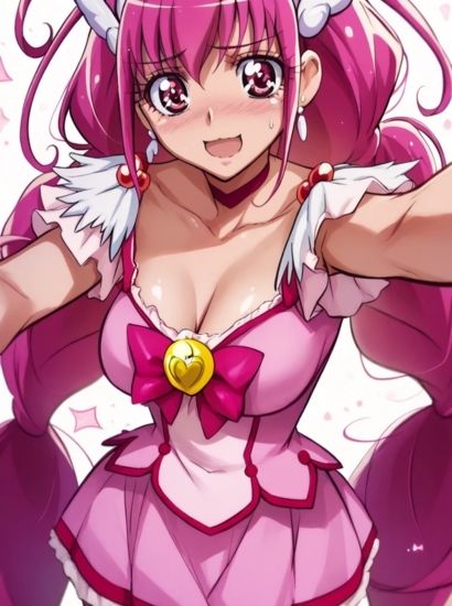 スマイルプリキュアのキュアハッピーから送られてきた自撮り写真 サンプル1ページ目