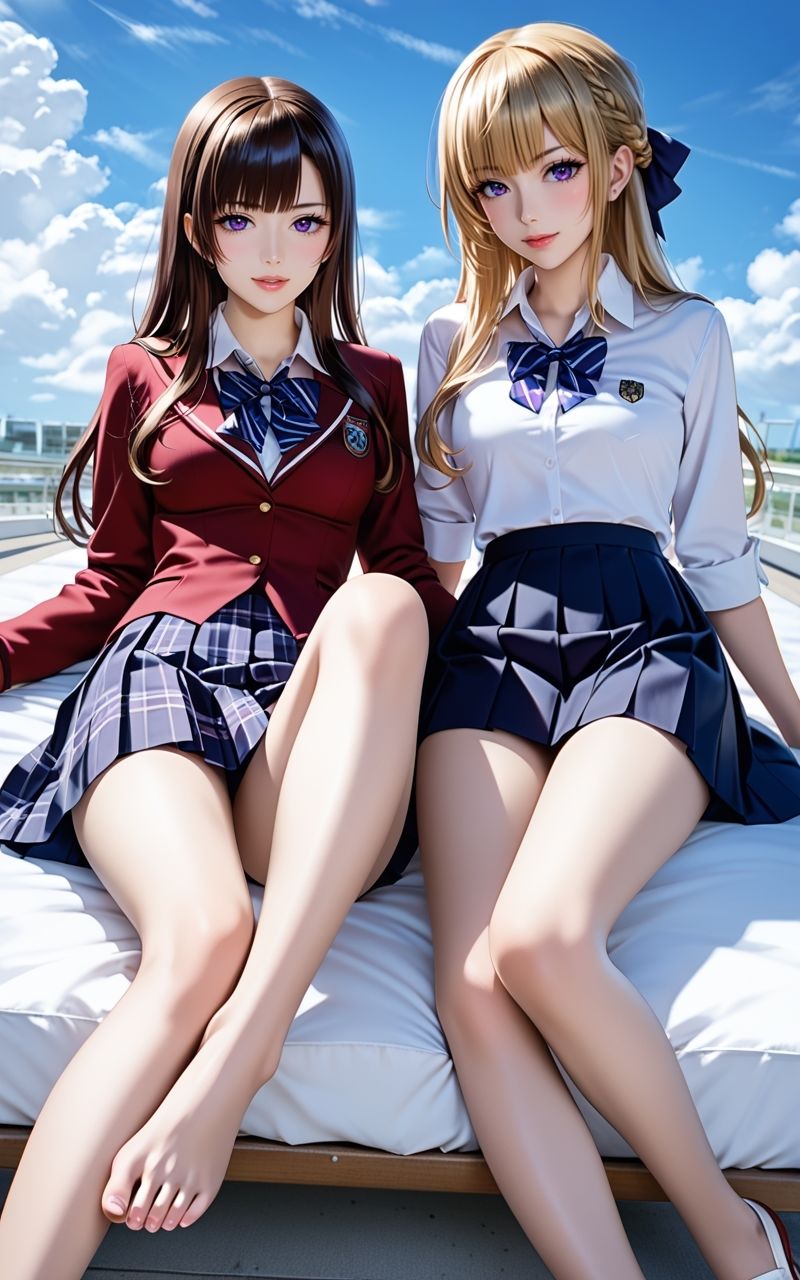 学校の超一軍JKに脚フェチ写真依頼したらザーメン中出し口移し乱交セックスできた話 サンプル2ページ目