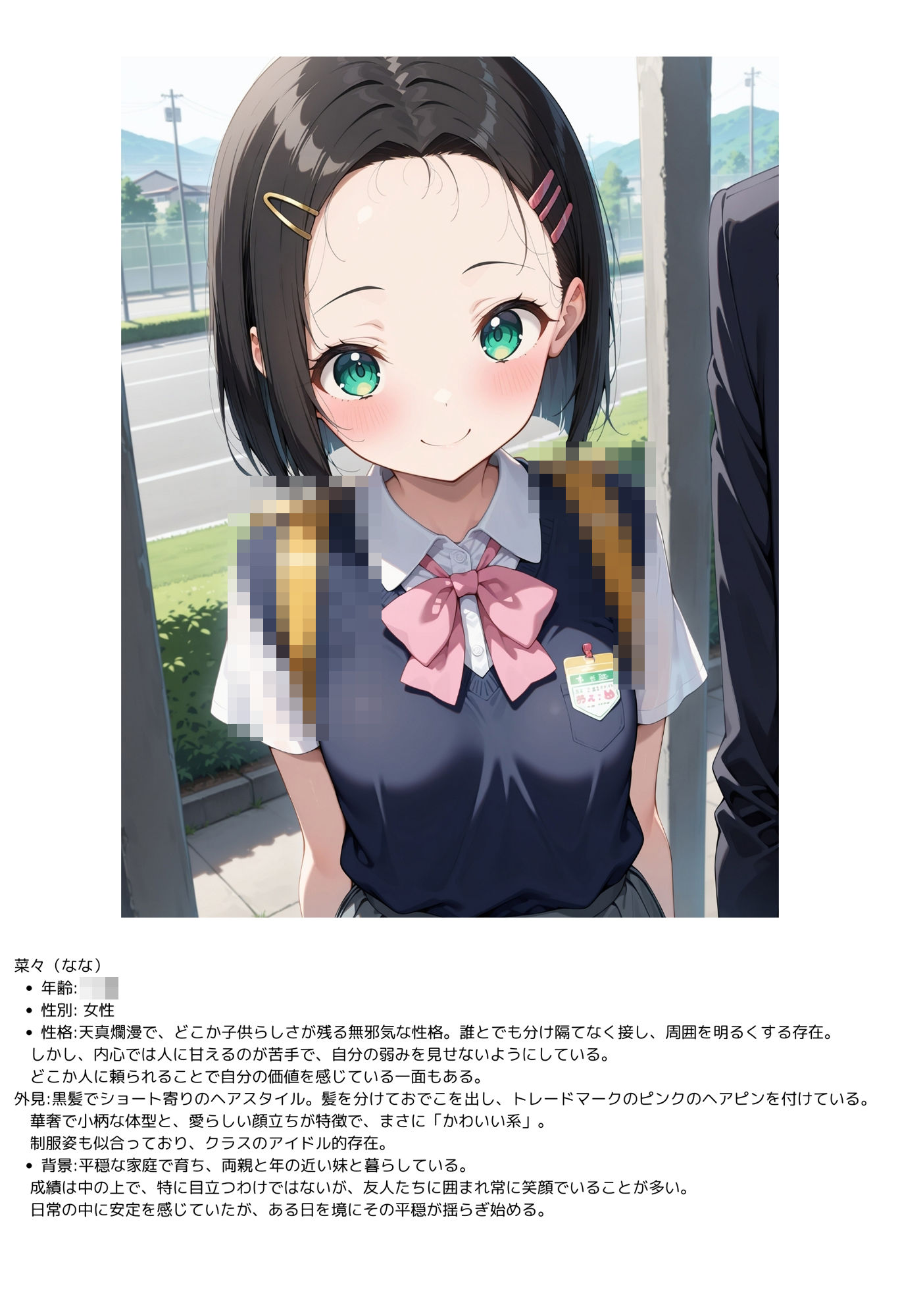 狙われた女子校生 サンプル1ページ目