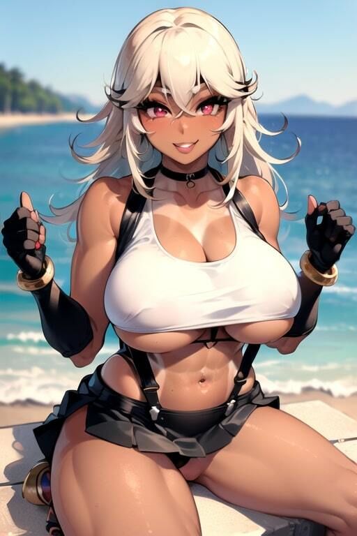 AIグラビアCG集 爆乳ギャルティファ サンプル1ページ目