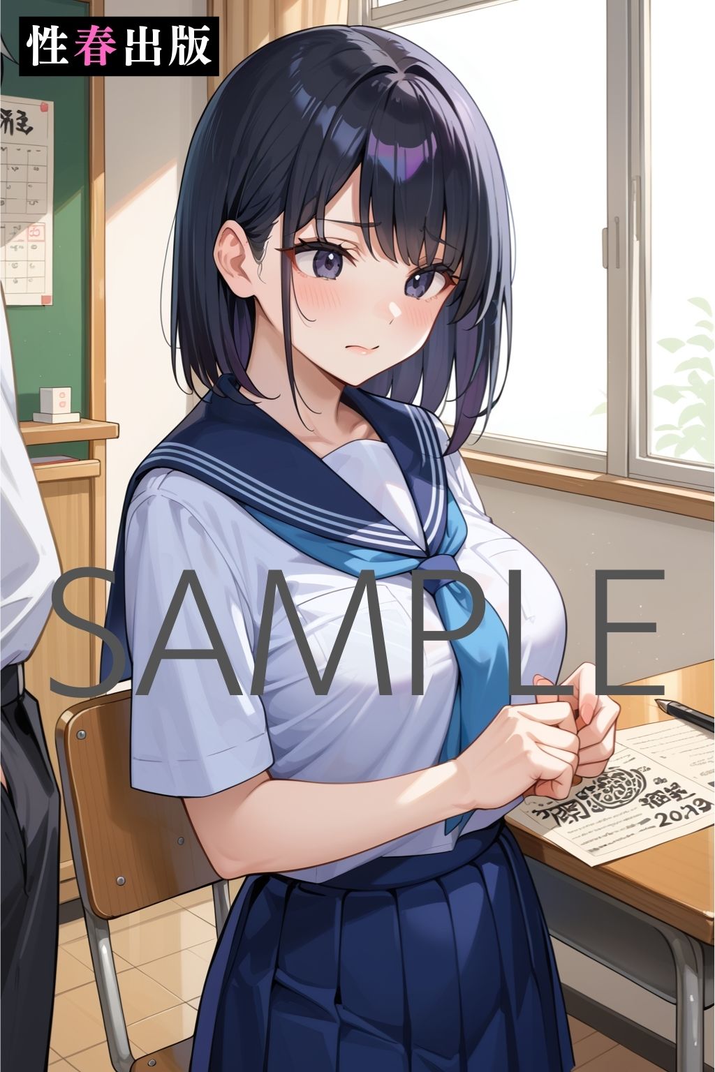 書道部女子で中だし サンプル3ページ目