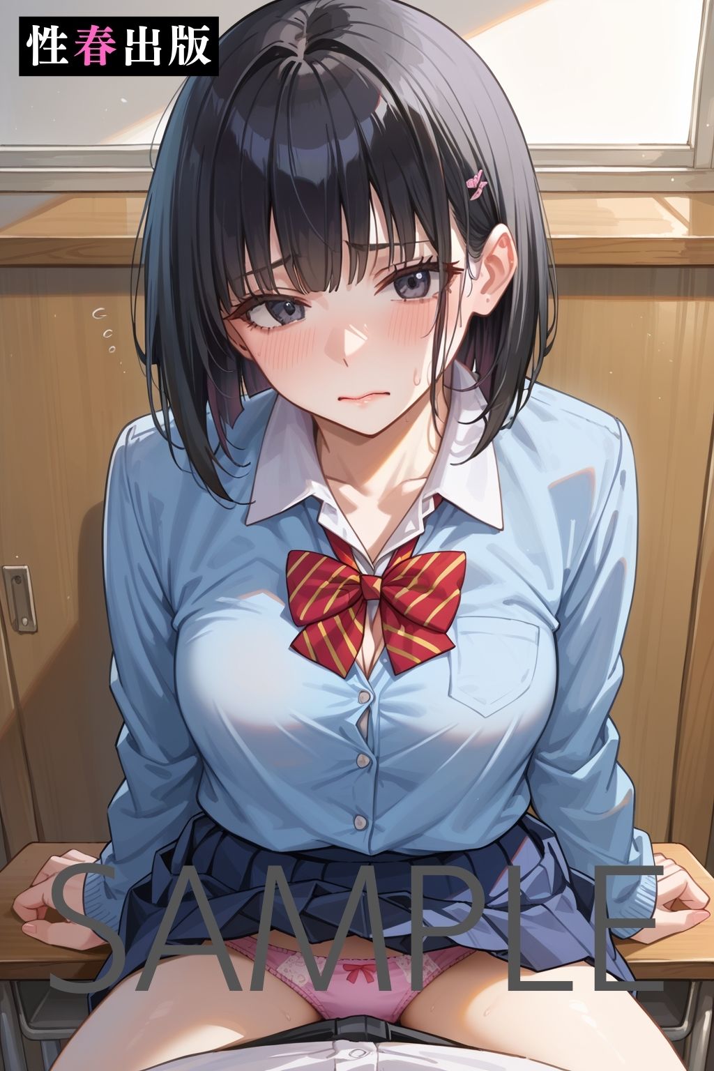 書道部女子で中だし サンプル6ページ目