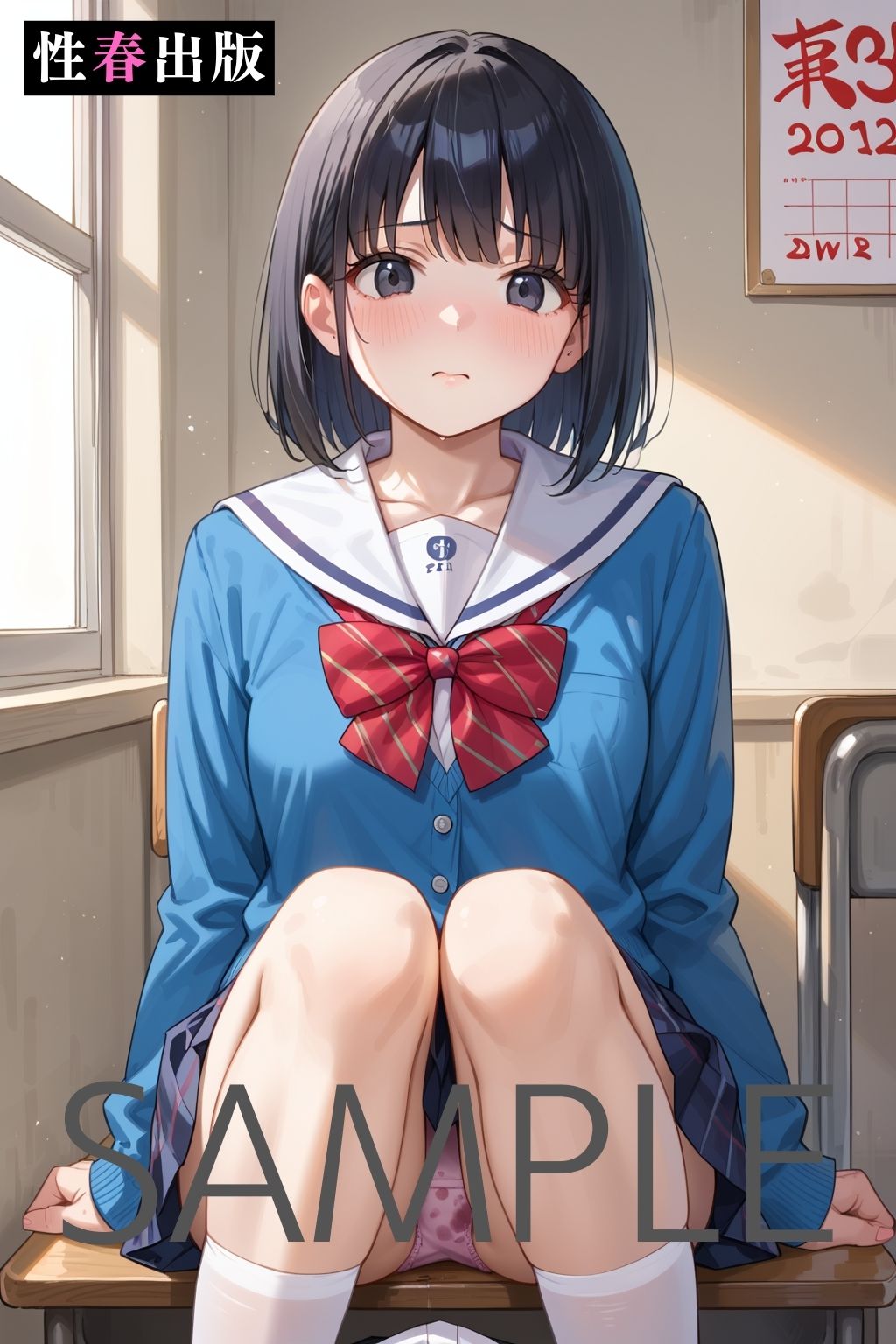 書道部女子で中だし サンプル7ページ目
