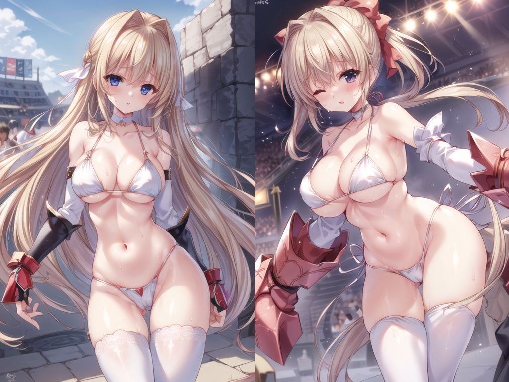 AI敗北少女CG集vol.3 白ビキニ女拳闘士 サンプル8ページ目