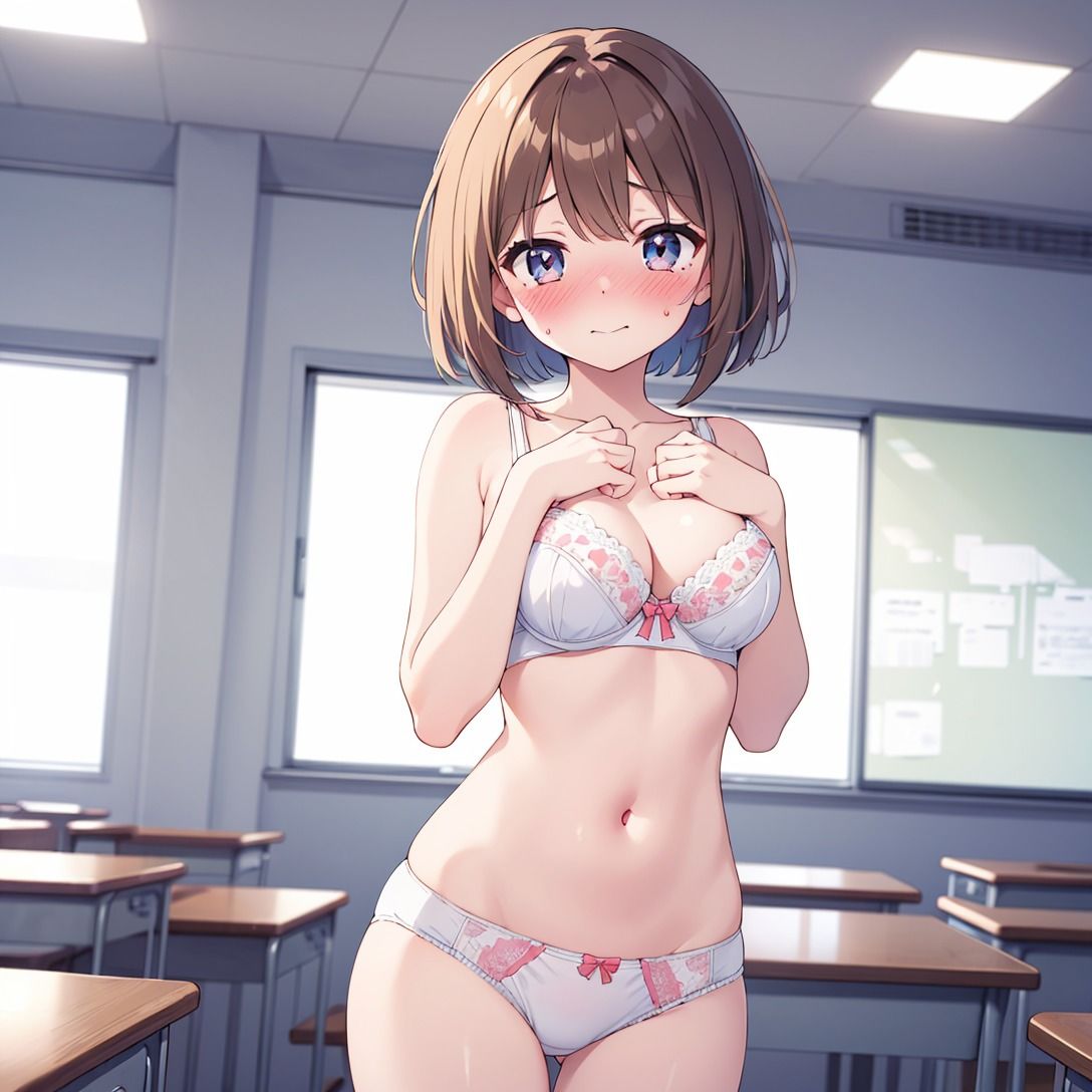 【JK下着図鑑 2】恥ずかしそうな顔で下着見せてください！ サンプル5ページ目