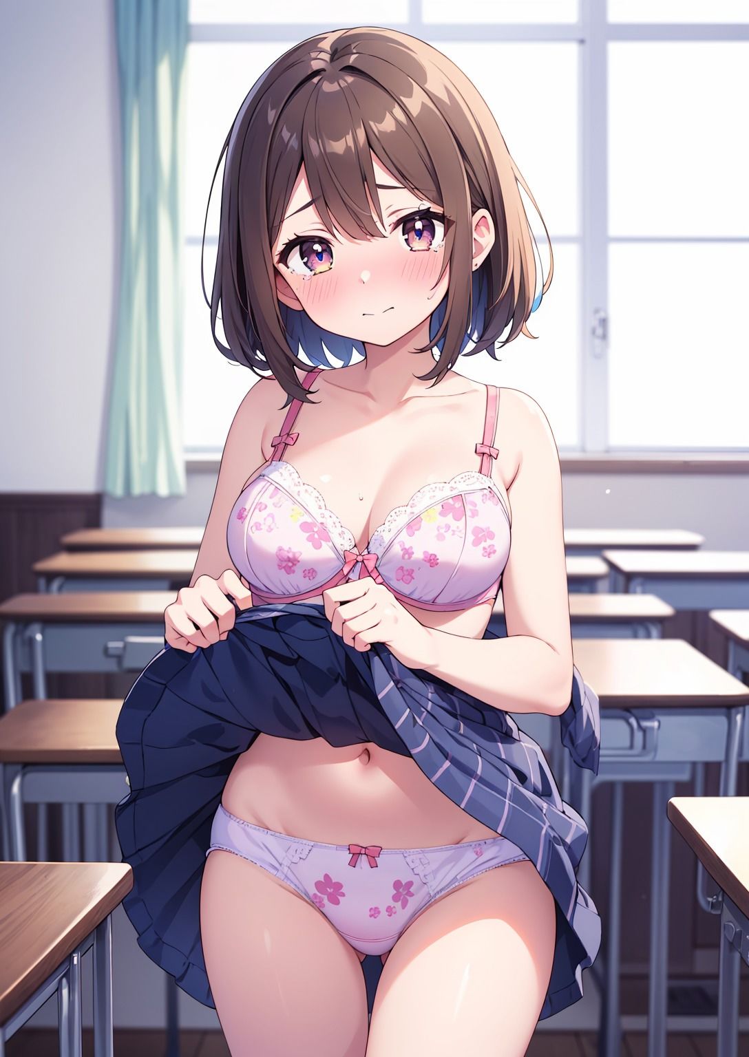 【JK下着図鑑 2】恥ずかしそうな顔で下着見せてください！ サンプル8ページ目