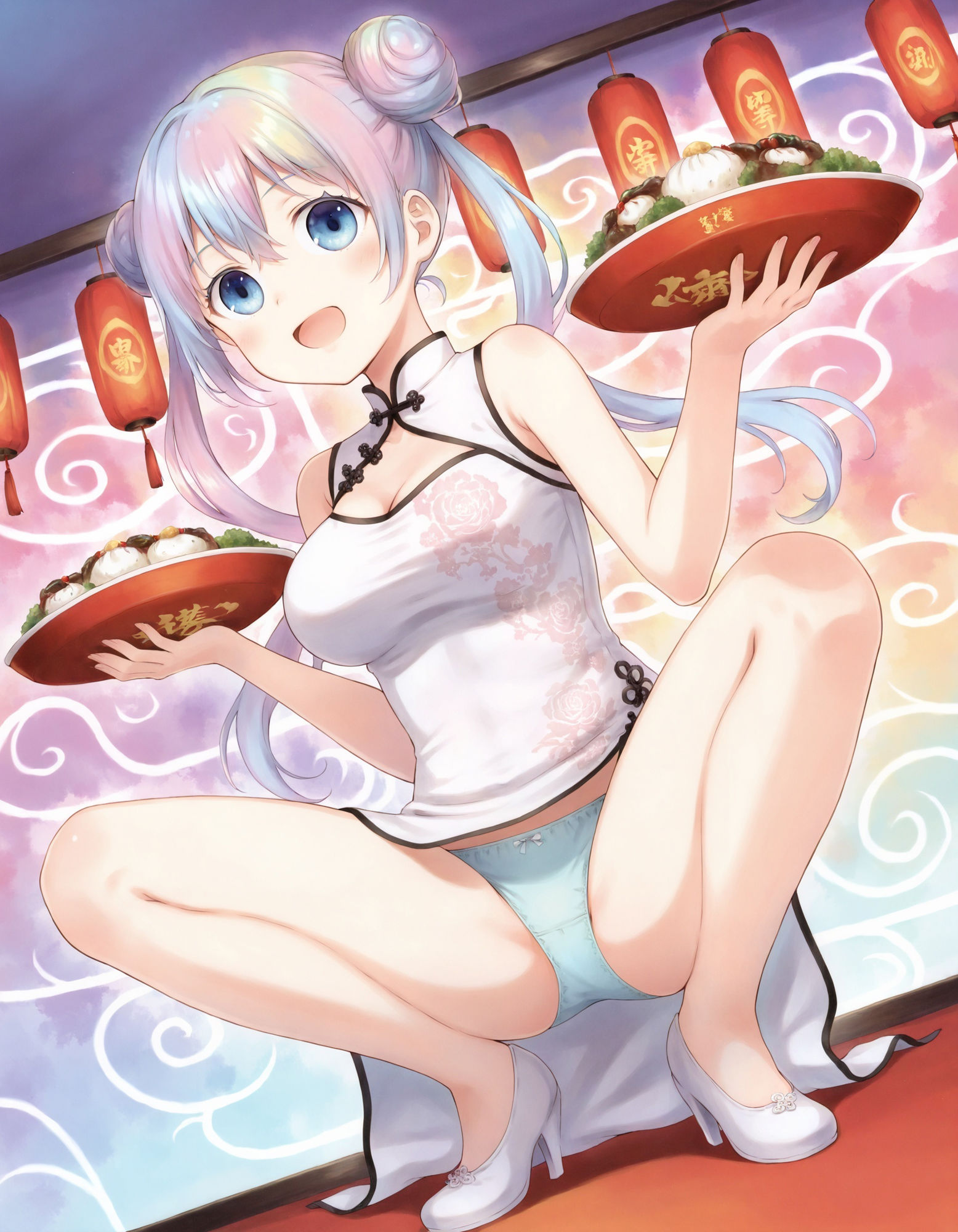 チャイナドレスでパンチラ サンプル3ページ目