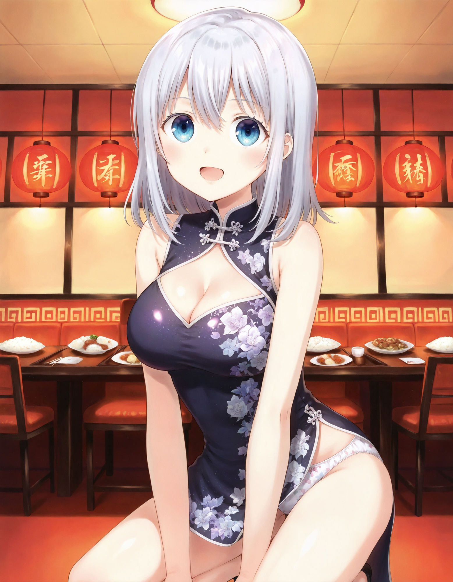 チャイナドレスでパンチラ サンプル6ページ目