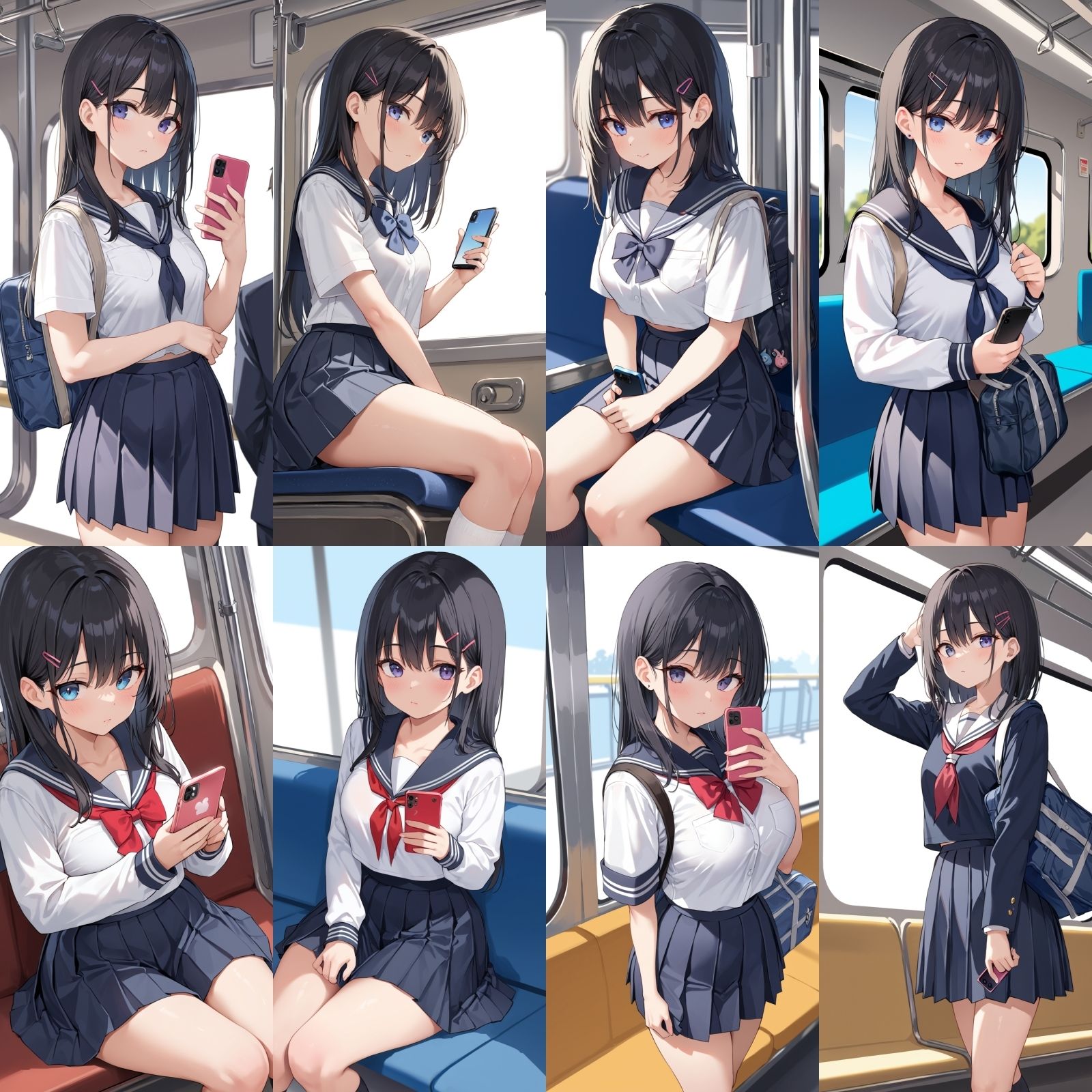 ー精〇ぶっかけまくりの痴●ー女子〇生に電車で種付け サンプル1ページ目