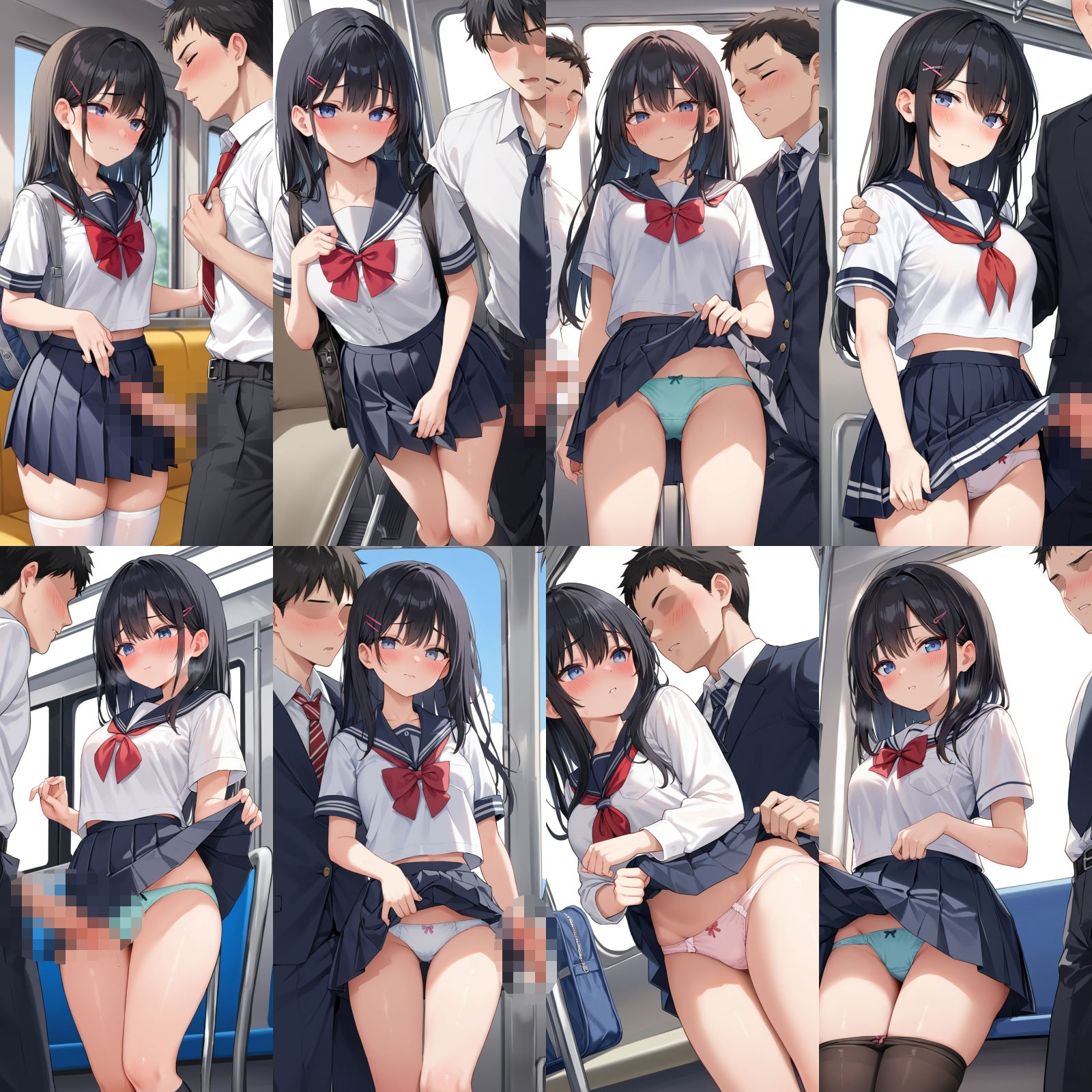 ー精〇ぶっかけまくりの痴●ー女子〇生に電車で種付け サンプル2ページ目