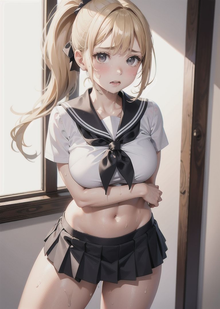 女子校生のムッチムチな太ももとプリップリおっぱい サンプル6ページ目