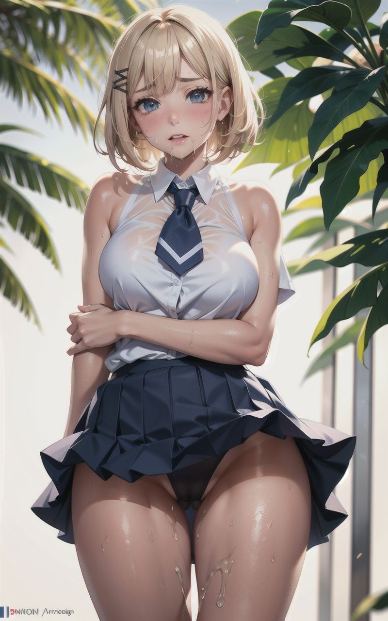 女子校生のムッチムチな太ももとプリップリおっぱい サンプル7ページ目