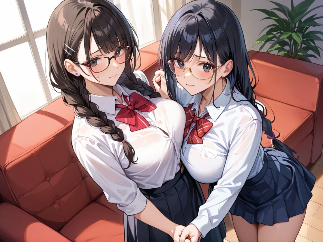巨乳の双子を同時に孕ませ サンプル2ページ目