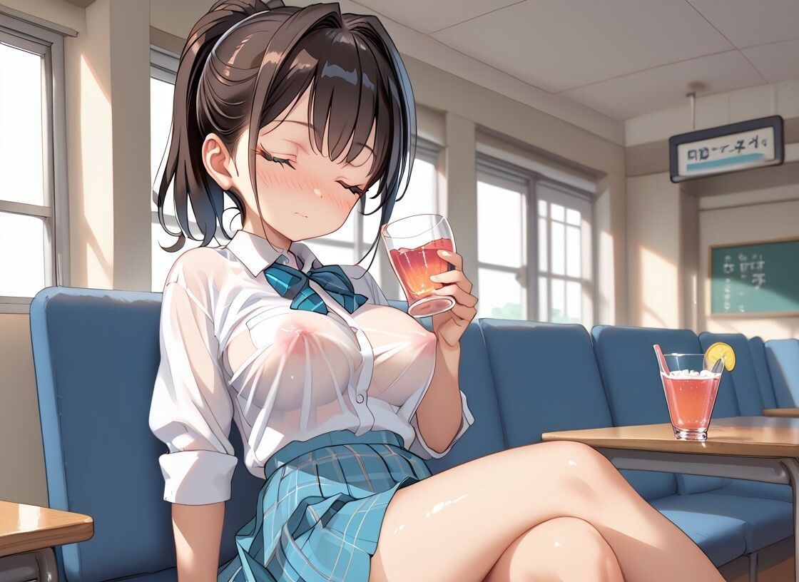 ノーブラ女子校生の中出しおねだり サンプル3ページ目