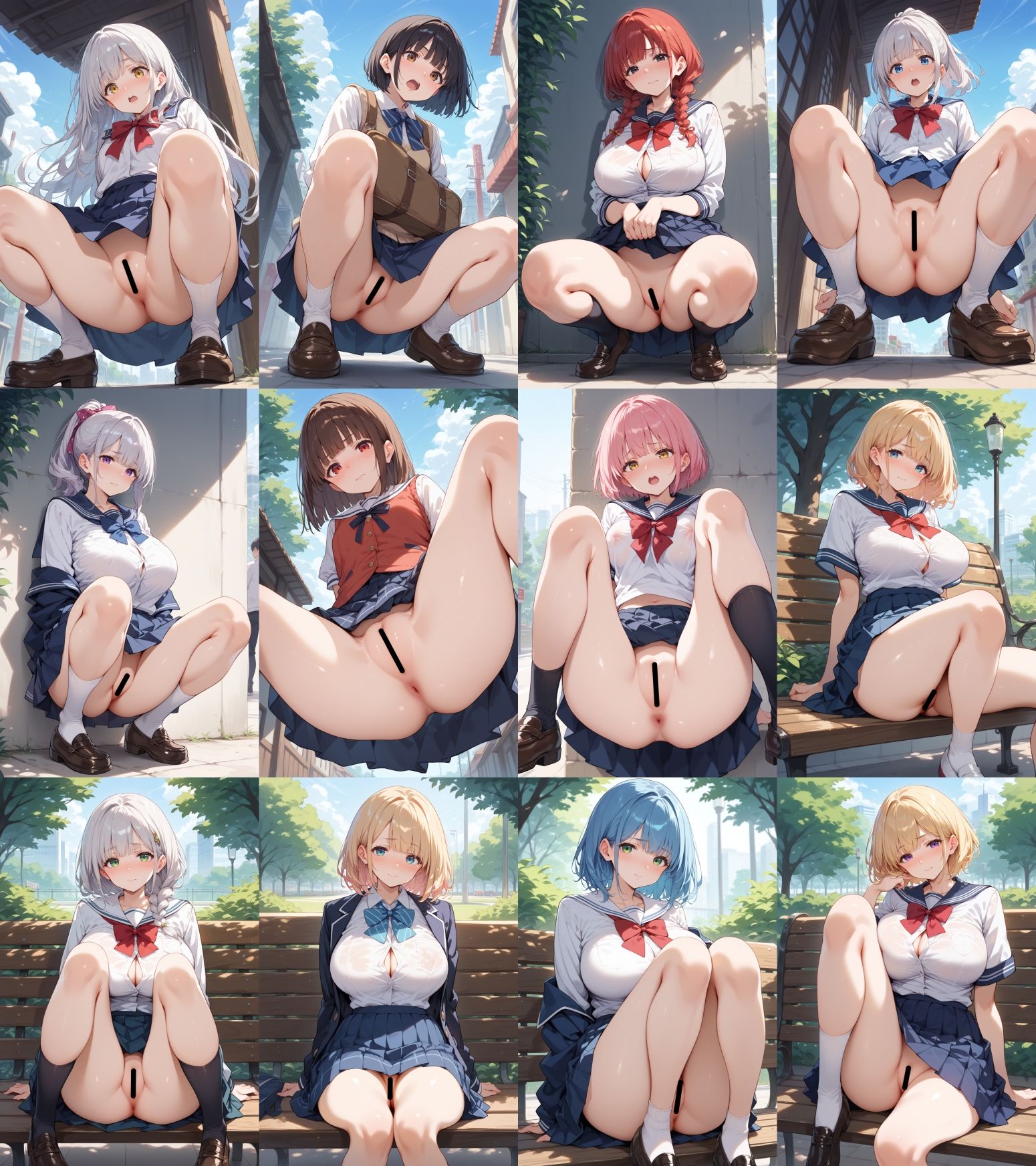 アソコを見せてくれる少女たち サンプル8ページ目