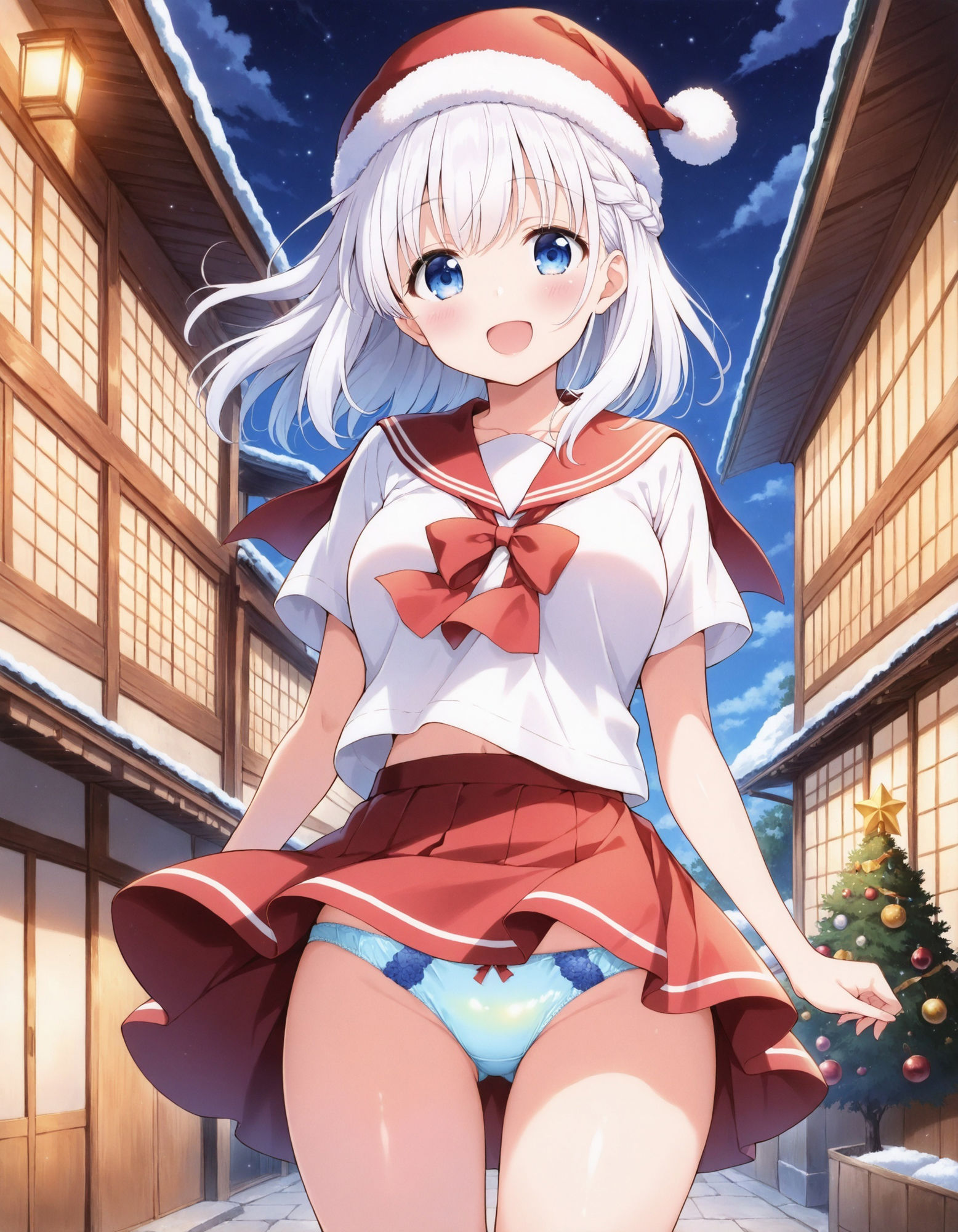 セーラーサンタのパンチラ サンプル1ページ目
