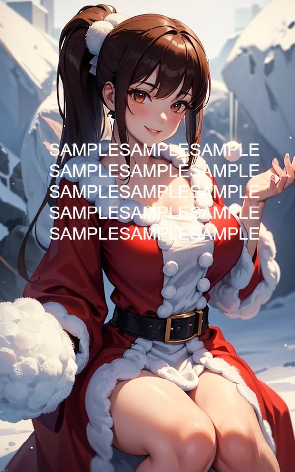 サンタコスプレ美女イラスト集 サンプル5ページ目