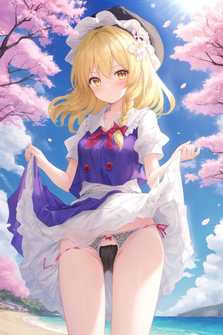 霊夢は魔理沙のパンチラ写真を撮りたいようです〜春の晴れた昼の海編〜 サンプル5ページ目