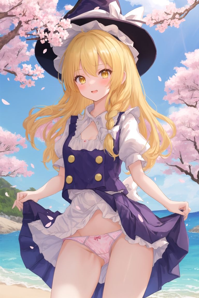 霊夢は魔理沙のパンチラ写真を撮りたいようです〜春の晴れた昼の海編〜 サンプル6ページ目