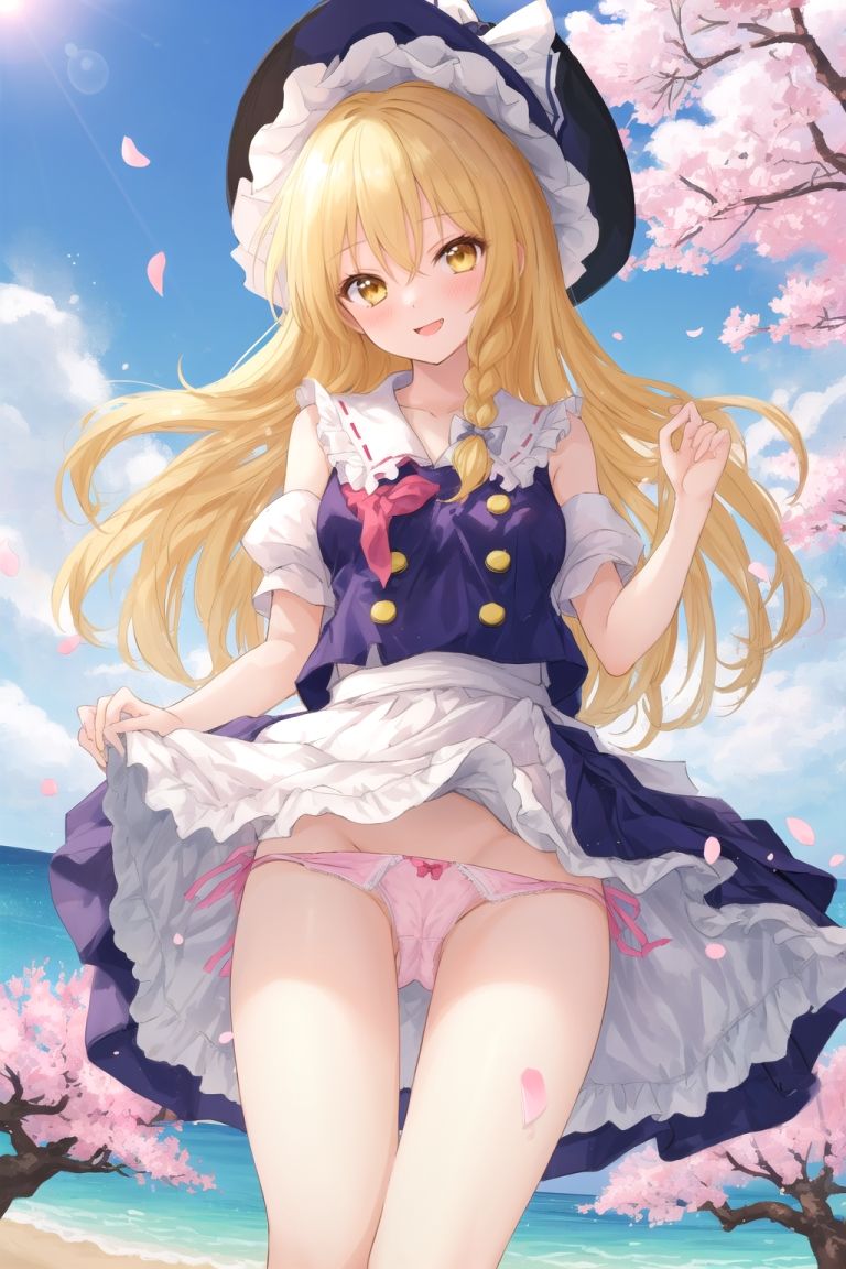 霊夢は魔理沙のパンチラ写真を撮りたいようです〜春の晴れた昼の海編〜 サンプル7ページ目