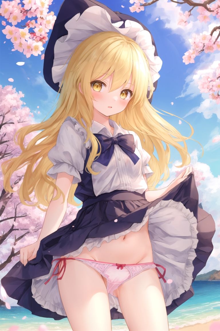 霊夢は魔理沙のパンチラ写真を撮りたいようです〜春の晴れた昼の海編〜 サンプル10ページ目