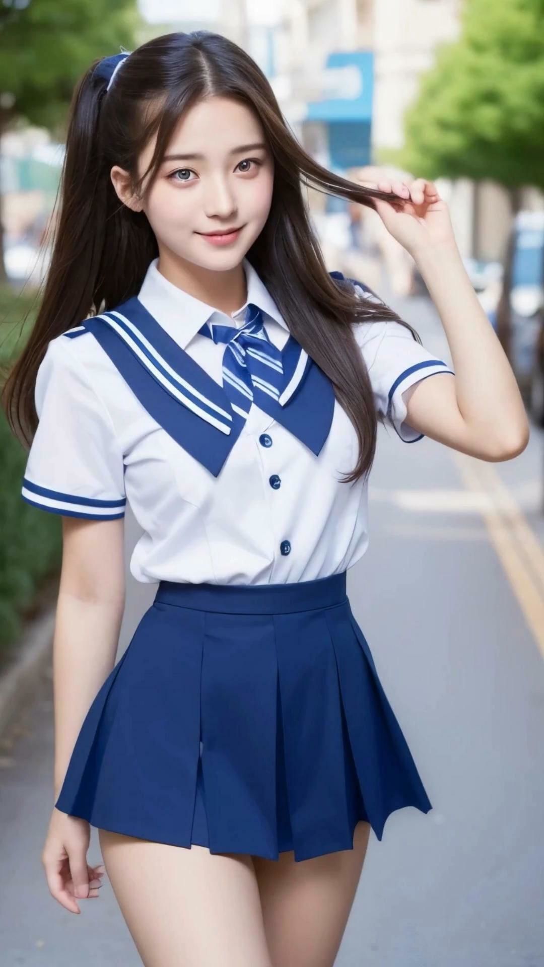 裸になあれ！  かわいい女子校生編制服ダンス1 サンプル1ページ目