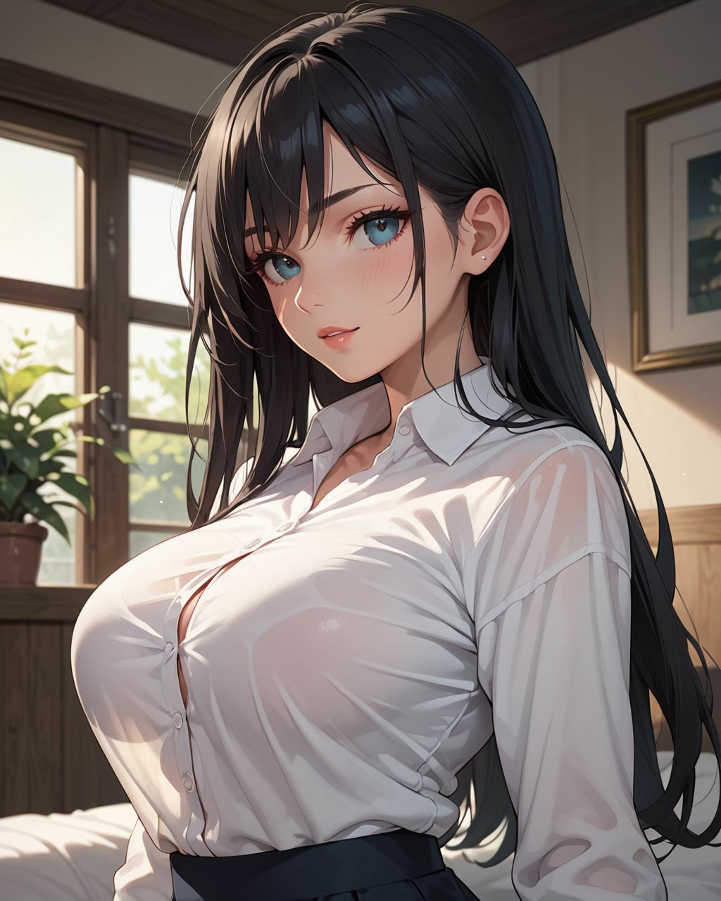 欲求不満の巨乳人妻 サンプル1ページ目