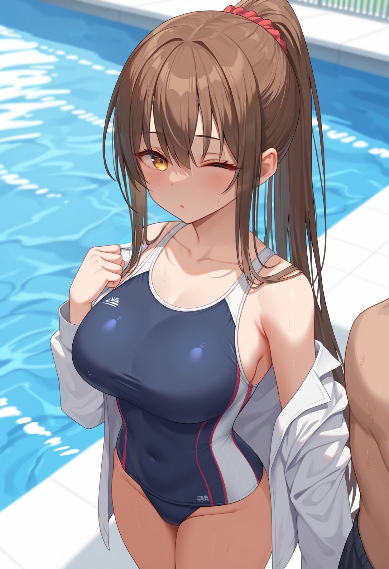 性に無頓着そうな水泳部の女子校生 実は性処理が得意科目でした サンプル1ページ目