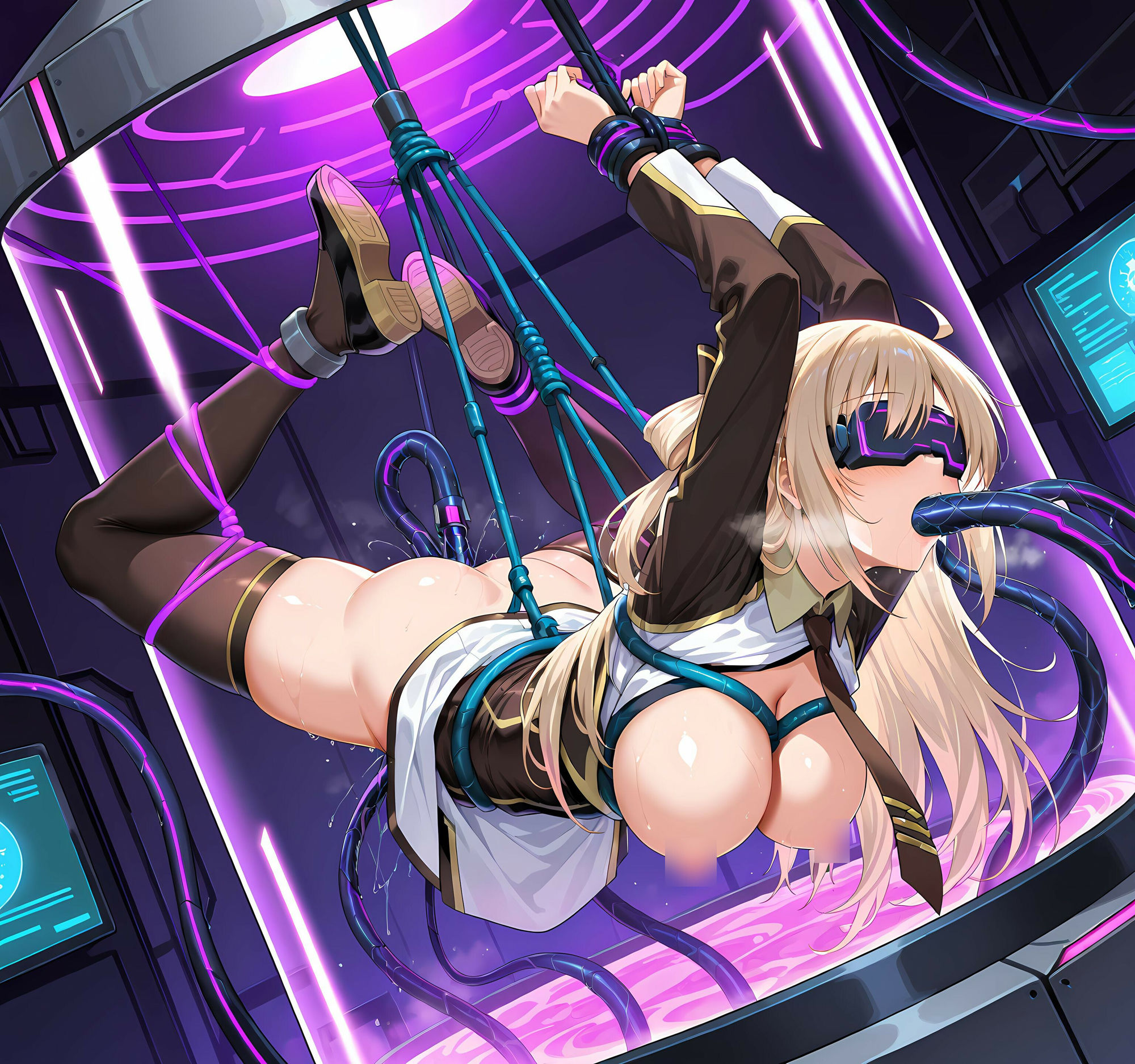 閃☆姫レイ洗脳悪堕ち・淫魔化改造 サンプル4ページ目