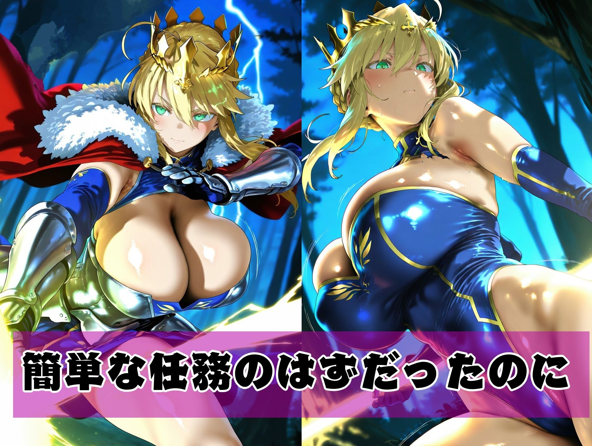 アルトリア（ランサー）ゴブリン敗北 サンプル2ページ目