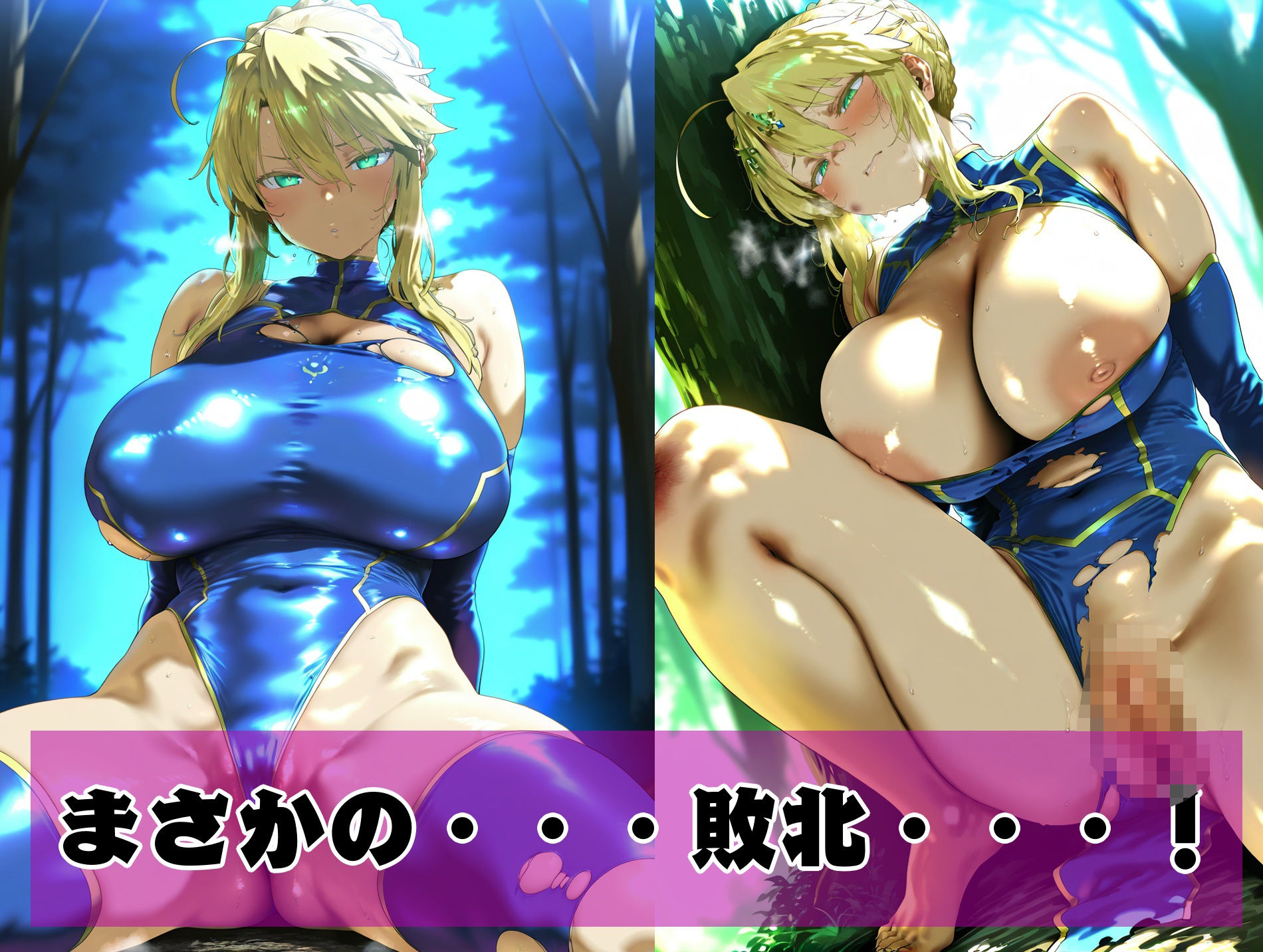 アルトリア（ランサー）ゴブリン敗北 サンプル3ページ目