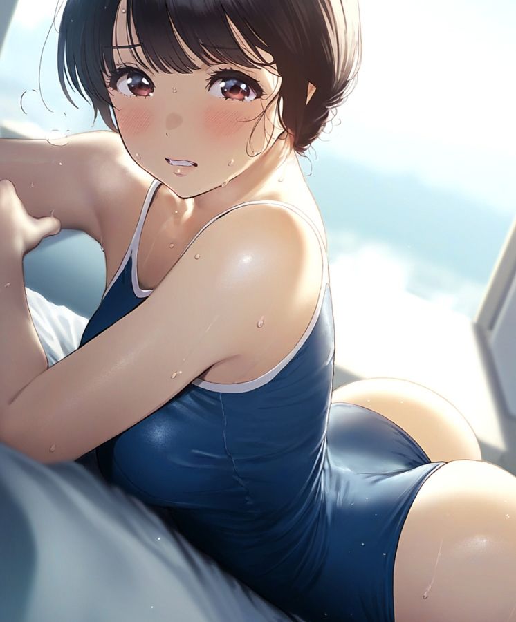 女子校生な幼馴染とハプニング！スクール水着美姫 サンプル6ページ目