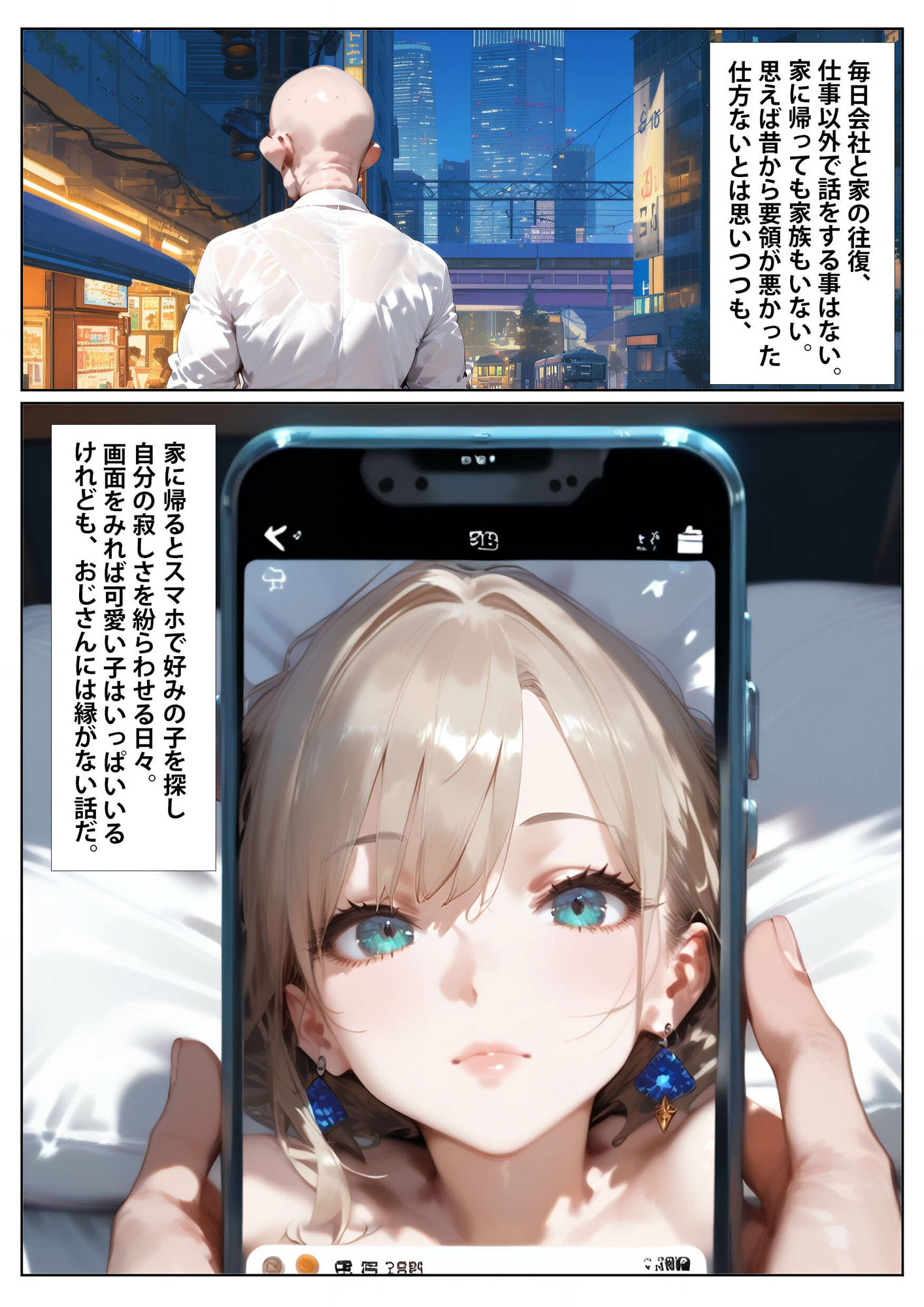 ホスト狂いの地雷系パパ活女子を更生させたらキモおじの俺が推しに昇格しました サンプル1ページ目