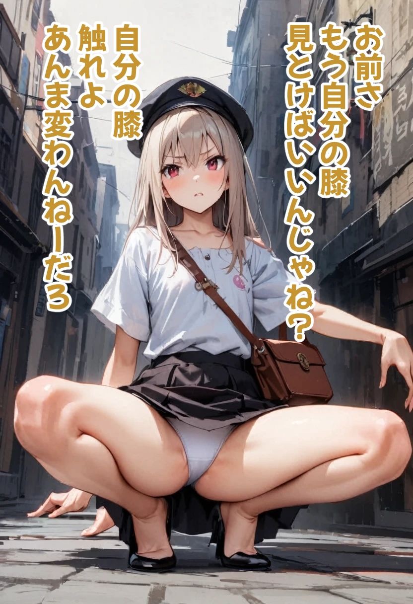 足刈がイク！ ヤンキー座りパンチラ編 サンプル4ページ目