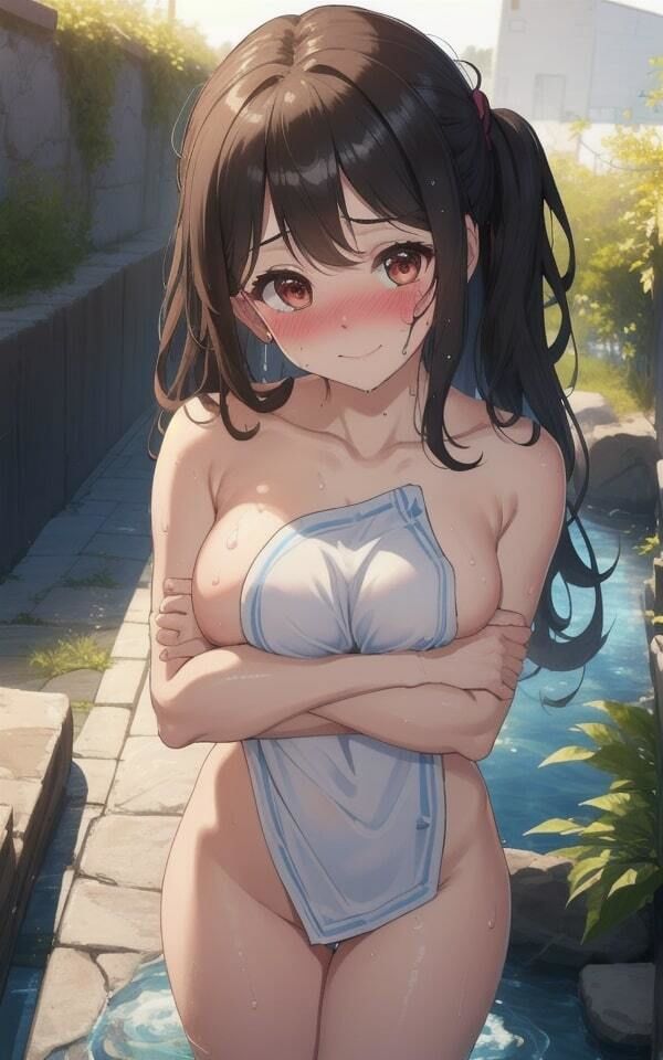 美人で可愛い彼女を温泉に誘ってみた？ サンプル2ページ目