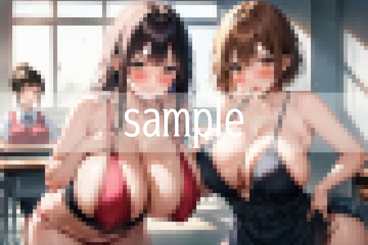 ちょっと布が小さめの爆乳参観日 サンプル7ページ目