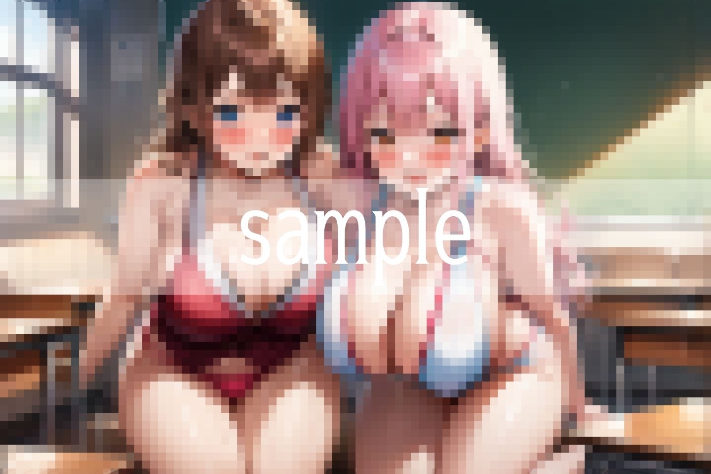 ちょっと布が小さめの爆乳参観日 サンプル9ページ目