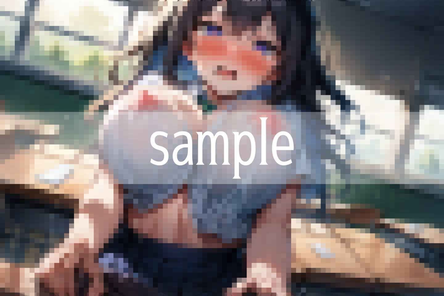 弾ける爆乳...乳首でちゃってますよね... サンプル7ページ目