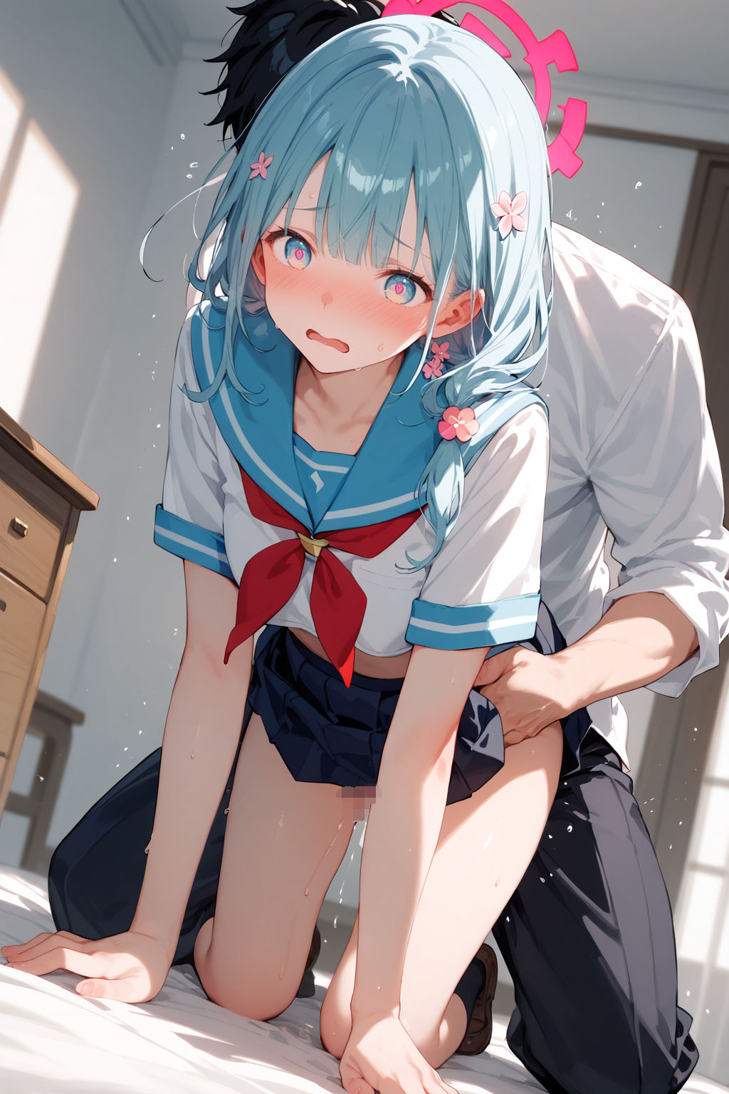 異世界コスプレ美少女たちと秘密の子作りハーレム 〜パラレルワールドの常識は一男多女制。僕の精力でどこまで続けられるのか？〜 サンプル7ページ目